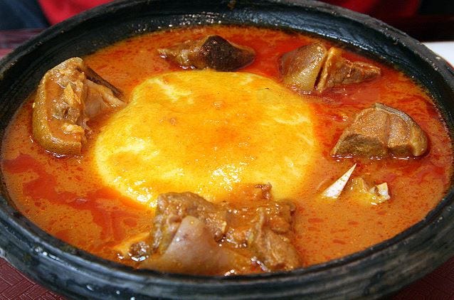 Fufu with Soup